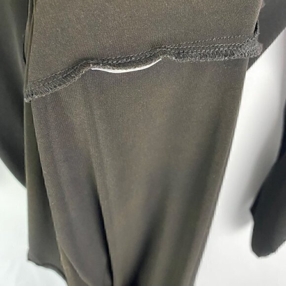 Michael Michael‎ Kors Roll Tab Long Sleeve Belted Shift Dress Black Extra Small - Picture 3 of 8